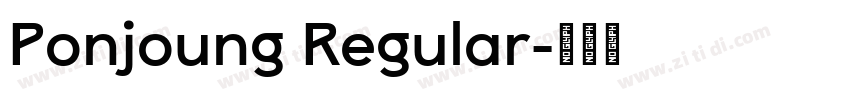 Ponjoung Regular字体转换